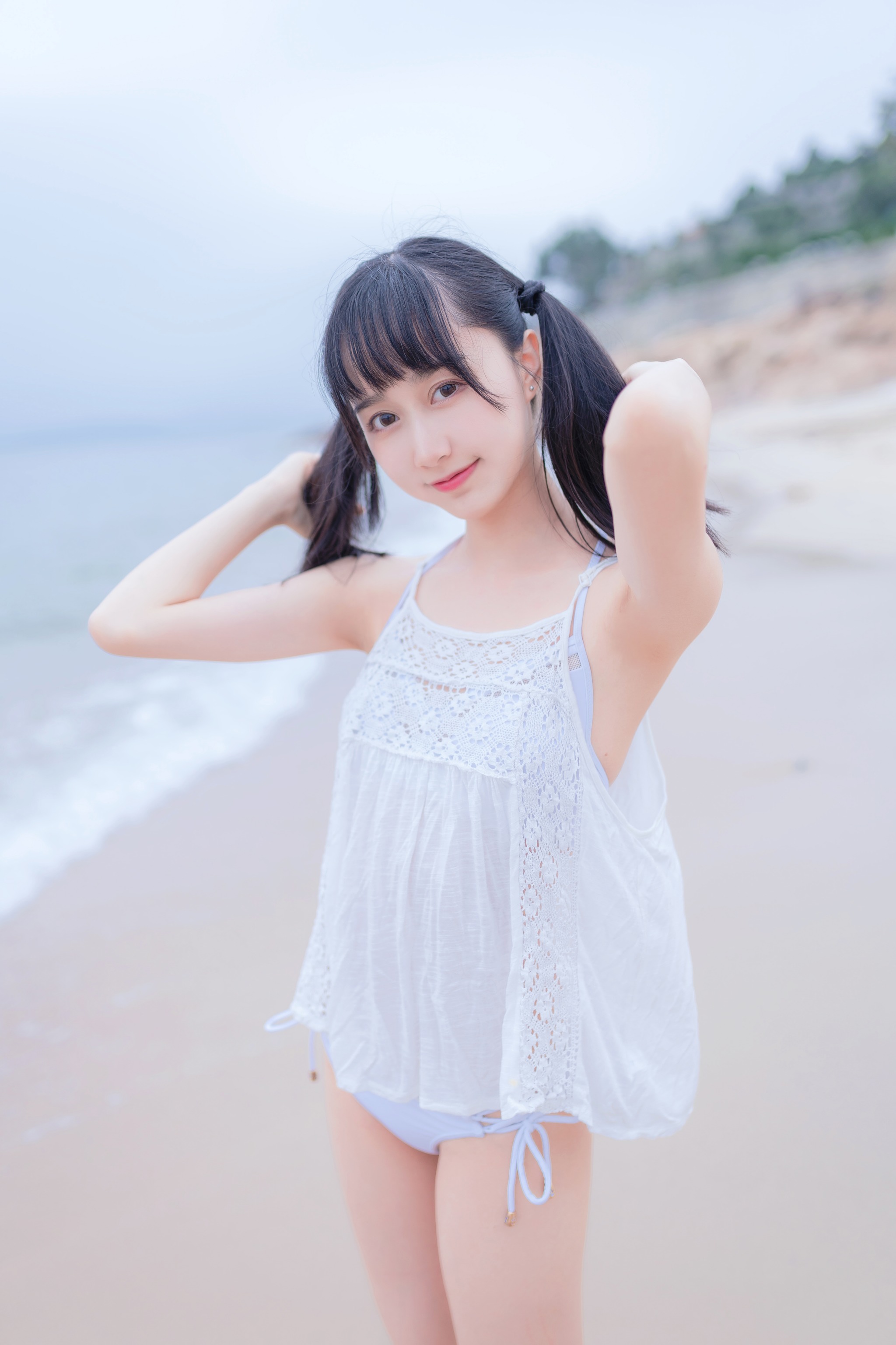 图片[1]-木棉棉 – NO.011 木绵绵OwO 白色比基尼电子版[30P]-XikXak